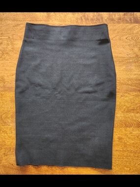 Wow Couture Black Pencil Skirt Size Large Like New